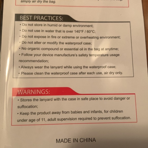 Waterproof floating phone case never used - Picture 4 of 5